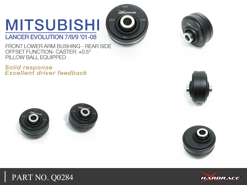 Mitsubishi Lancer Evolution 7/8/9 '01 -08 voor onder draagarm BUS - achterKANT OFFSET FUNCTION krijgt CASTER: + 0,5 ?? (KUSSEN BAL) 2PCS / SET