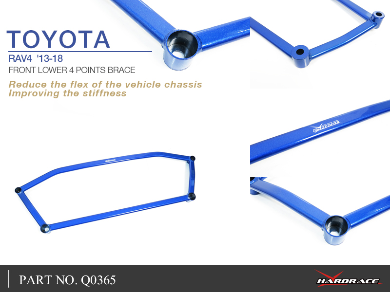 Toyota RAV4 '13 -18 Voor Onder 4 punten beugel - 1PCS / SET