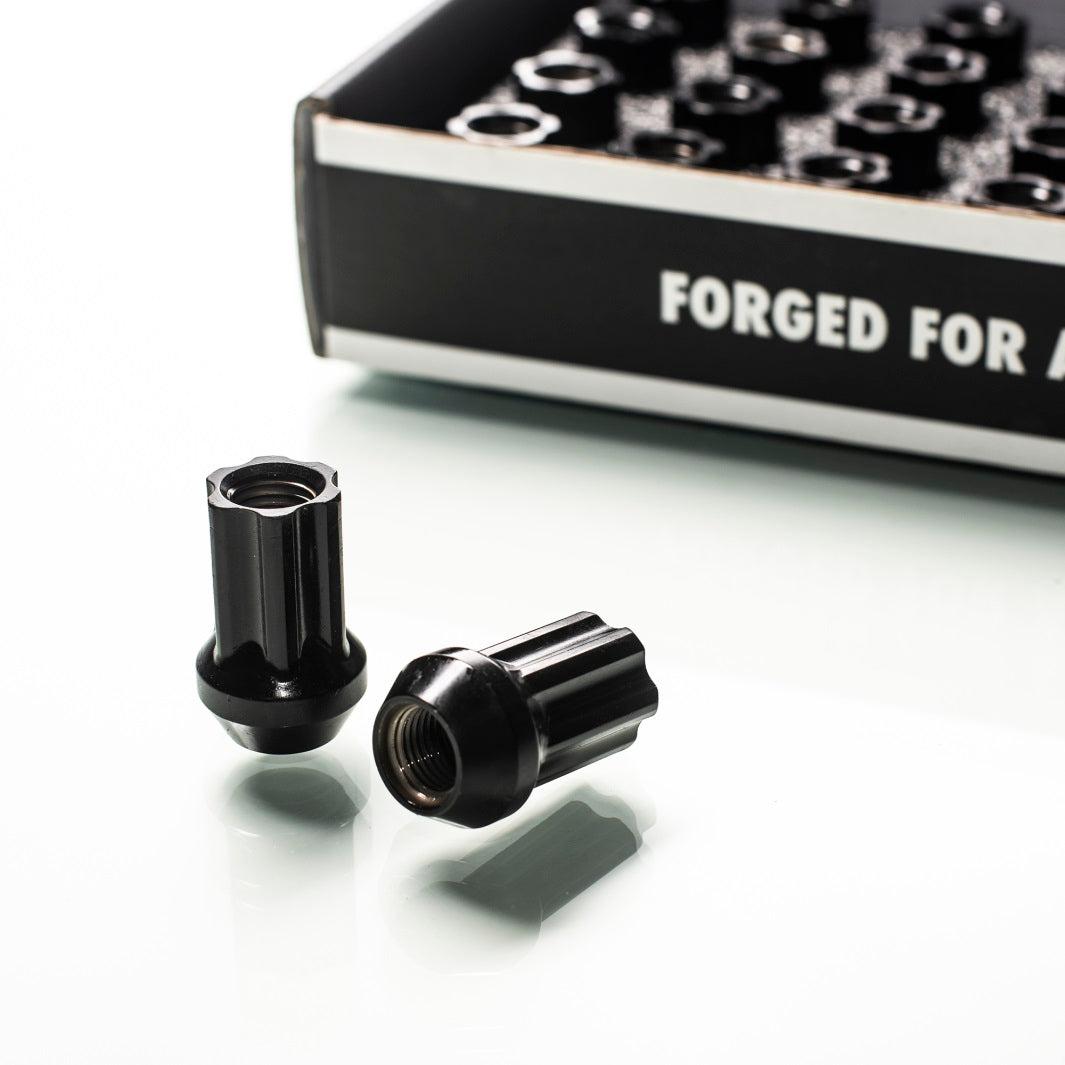 Titan 7 O.W.L. STEEL RACE NUTS 35MM LENGTH — Machine Black