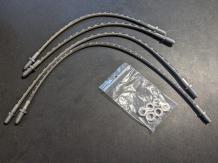 Goodridge stainless steel braided brake hose set