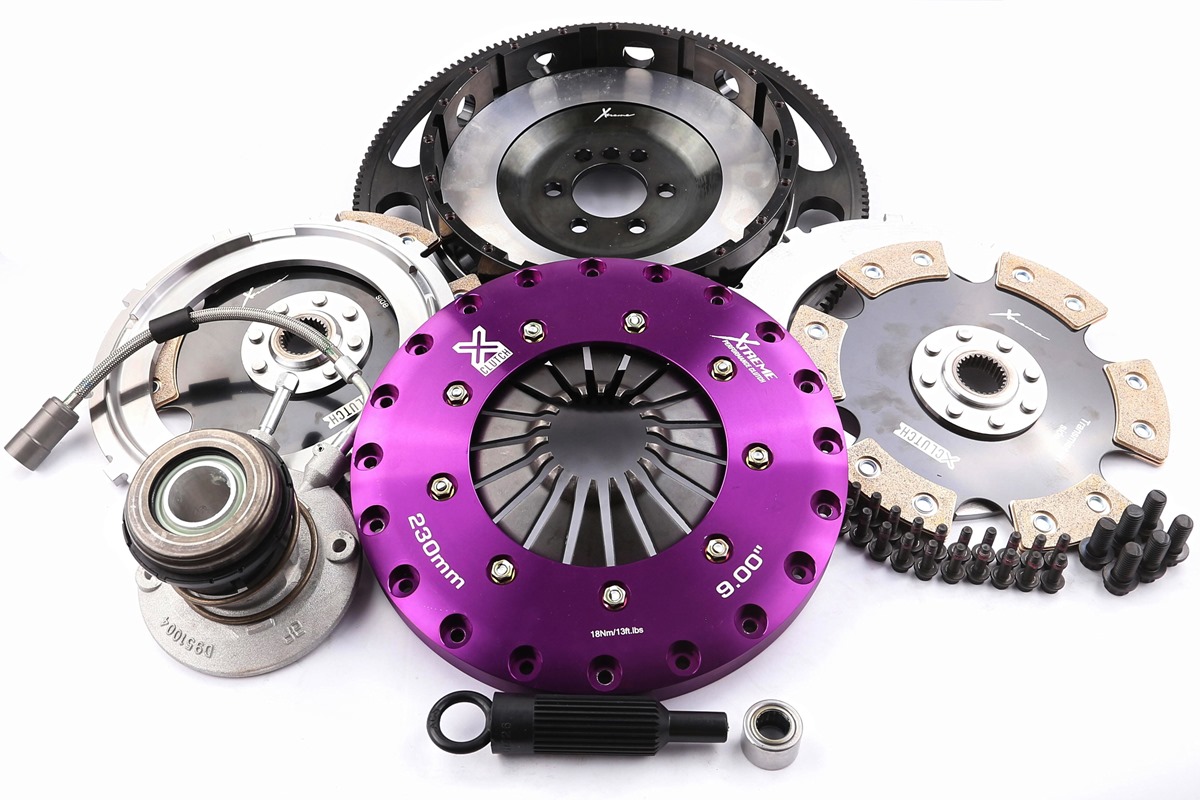 Xtreme Performance - 230mm Rigid Ceramic Twin Plate Clutch Kit Incl Flywheel & CSC 1800Nm CORVETTE 5.7