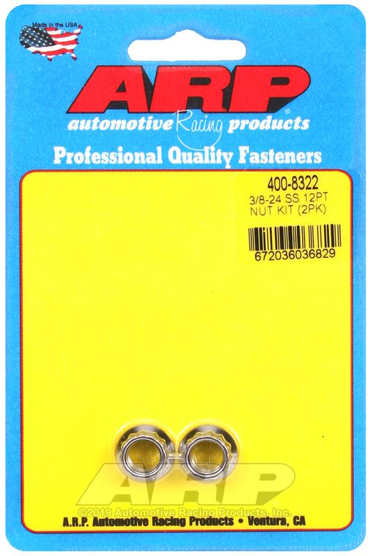 3/8-24 SS 12pt nut kit