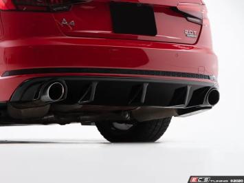 Audi B9 A4 S-Line Pre-Facelift Rear Diffuser - Gloss Black