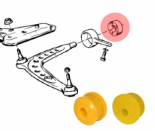 Support arm front bush Strongflex normal + eccentric