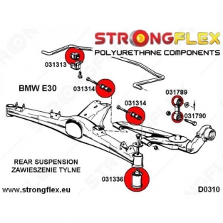 Stabilizer bar link bushes rear E30 E36 4 pcs