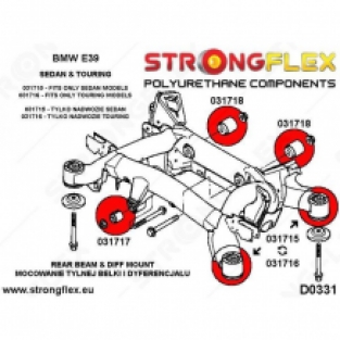 036191A: Rear beam mounting bush kit E39 Touring SPORT