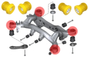 036241A: Busset achtersubframe SPORT e8X e9X F2x F3x