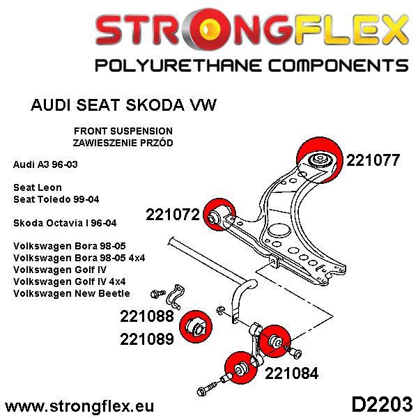 221072A: Front wishbone front bush 30mm SPORT