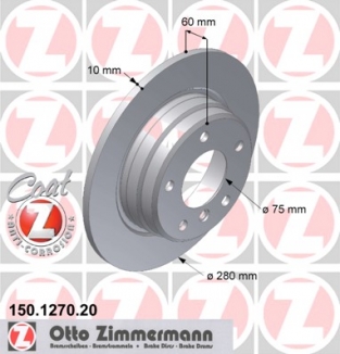 Rear brake discs Zimmermann E36