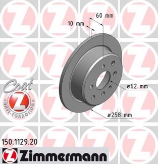 Rear brake discs Zimmermann E30 325i/E21 323i
