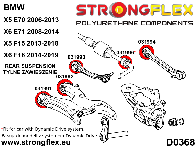 031993B: Rear upper arm – front bush