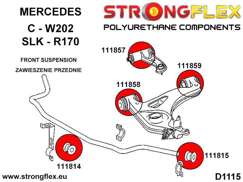 116253A: Front suspension bush kit SPORT