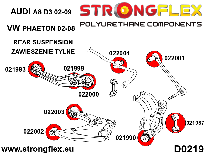 021987A: Rear lower arm link bush SPORT