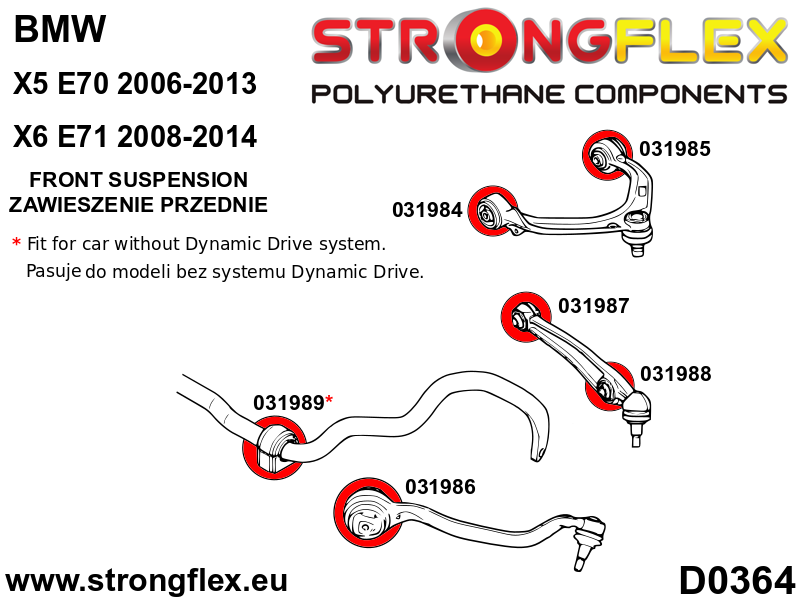 036054B: Suspension bush kit