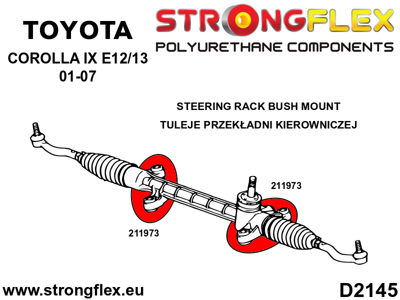 211973B: Steering rack mount bush
