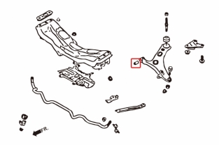 Voor draagarm uniball Impreza/GT 86