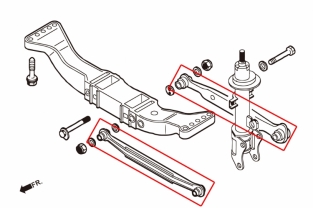 adjustable wishbones Alfa 156