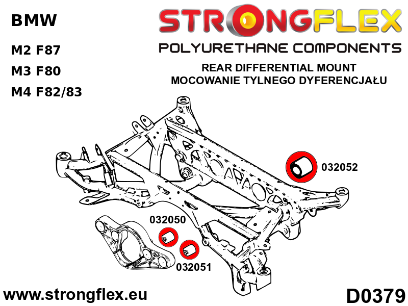 036068B: Full suspension  polyurethane bush kit