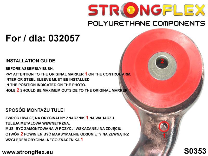 036070A: Front suspension bush kit SPORT