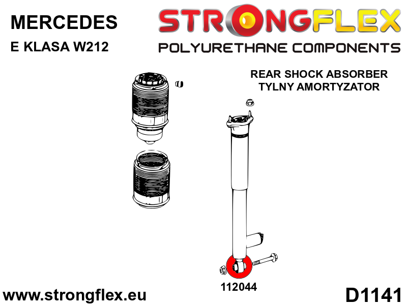 112044A: Rear shock absorber bush SPORT