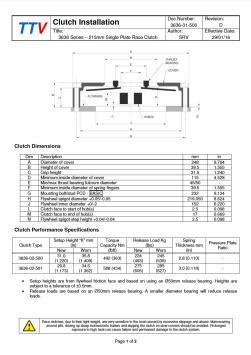 TTV 215mm enkelplaats race clutch