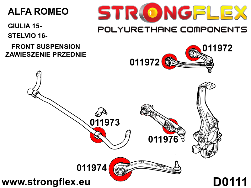 011974A: Front lower wishbone bush – front SPORT