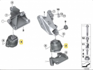 E8*-E9* alu engine mount bushing (except M3)