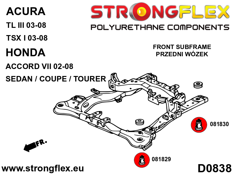 086233A: Full suspension bush kit SPORT