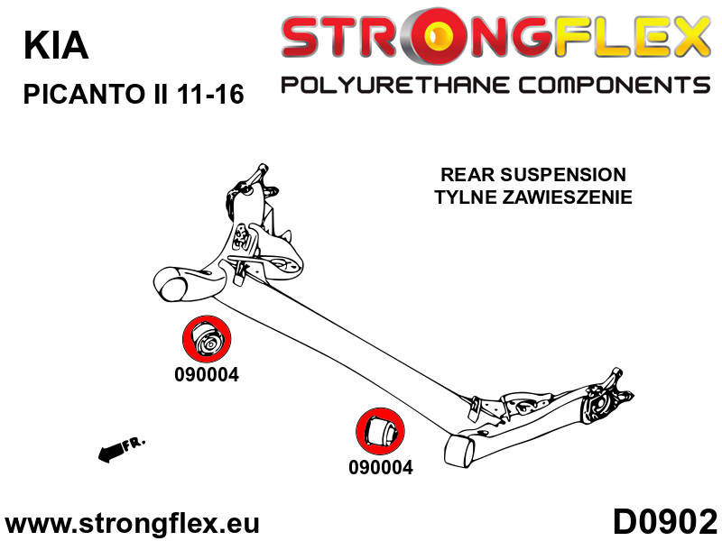 090004A: Rear beam bush SPORT