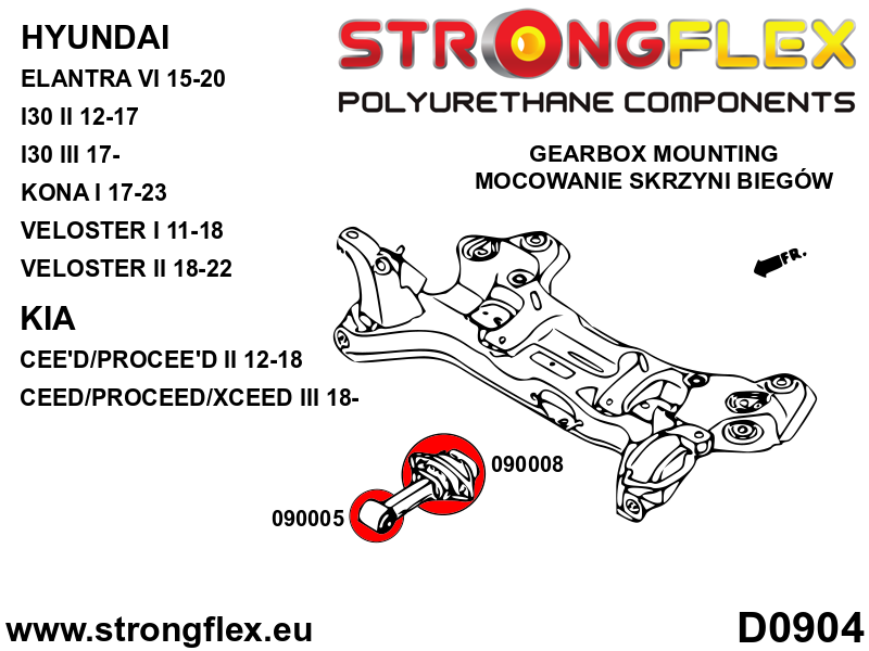 090008B: Gearbox mount dog bone