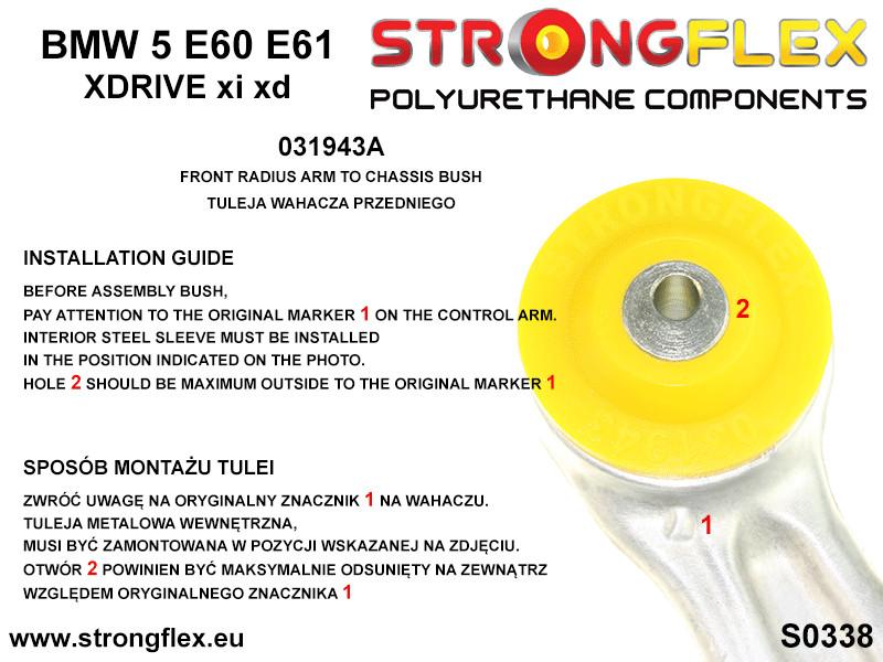 036093A: Front suspension bush kit SPORT