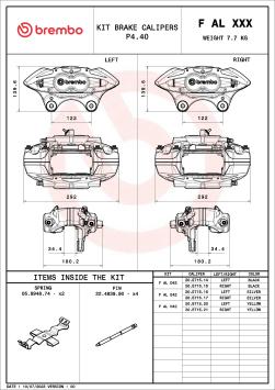 BMW M performance front 4-pot caliper (Brembo) 370/380mm