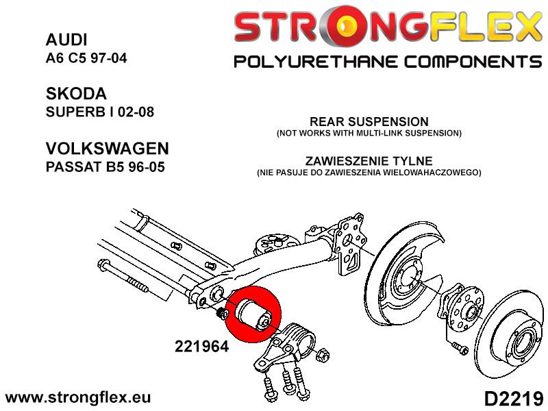 026281B: Front suspension and ream beam bush kit