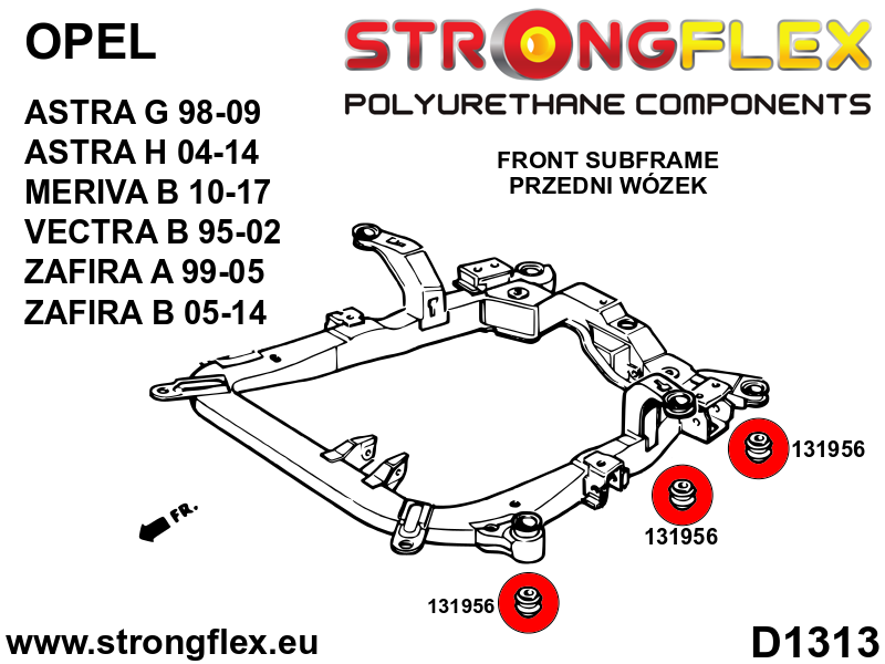 136235A: Full suspension polyurethane bush kit SPORT