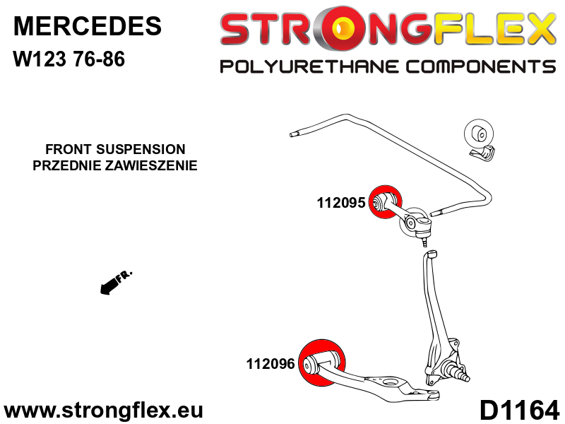 112095A: Front upper arm bush – inner SPORT