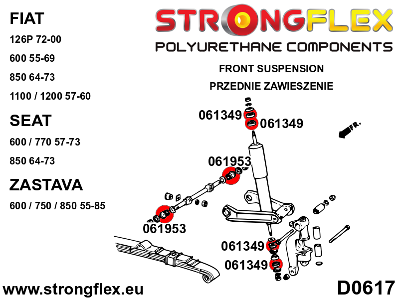 061349A: Shock absorber mounting SPORT