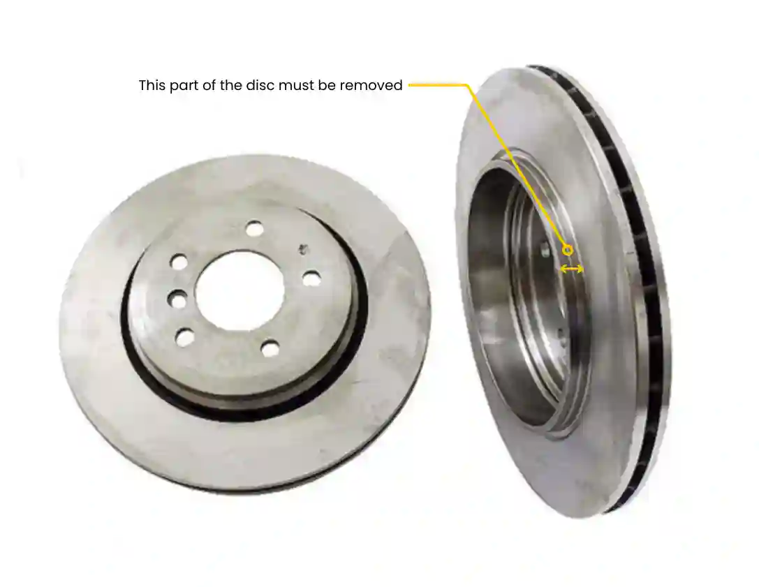 Tweede remklauwsteun achter (adapter) (niet BMW E46, remklauwen achter BMW E39)