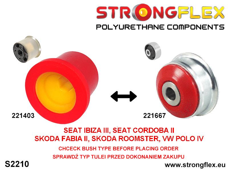 226245B: Front suspension and ream beam bush kit