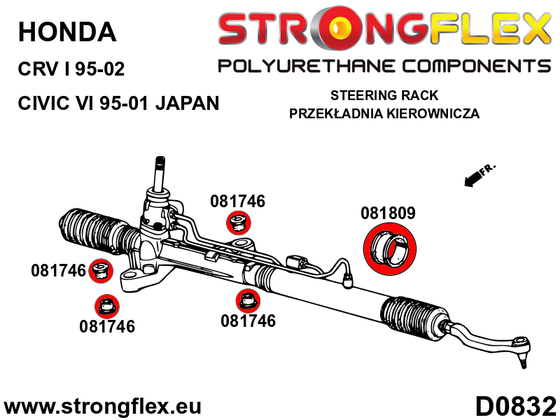 081809A: Steering clamp bush SPORT