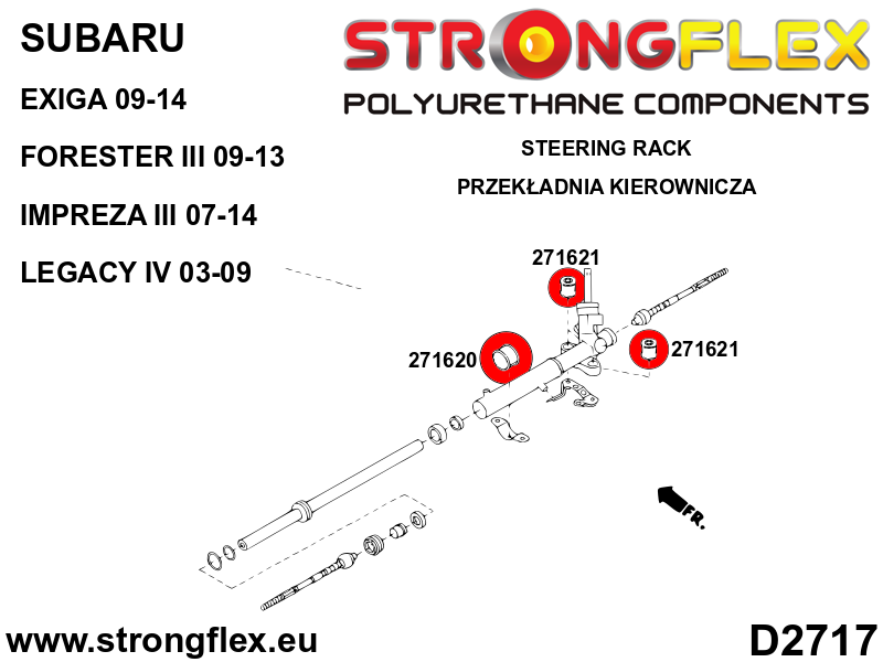 276257B: Full suspension polyurethane bush kit
