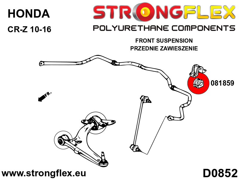 081859B: Front anti roll bar bush