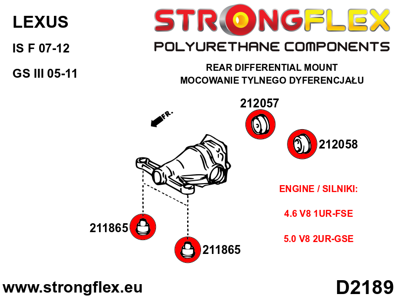 212058B: Rear diff mount - rear bush