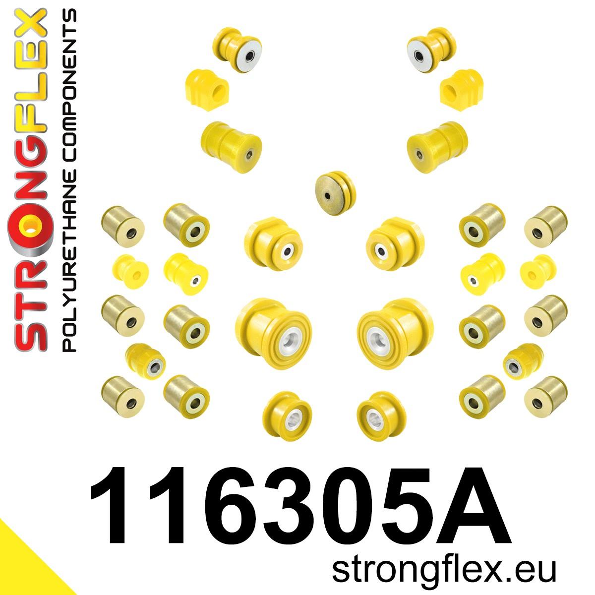 116305A: Full suspension polyurethane bush kit SPORT