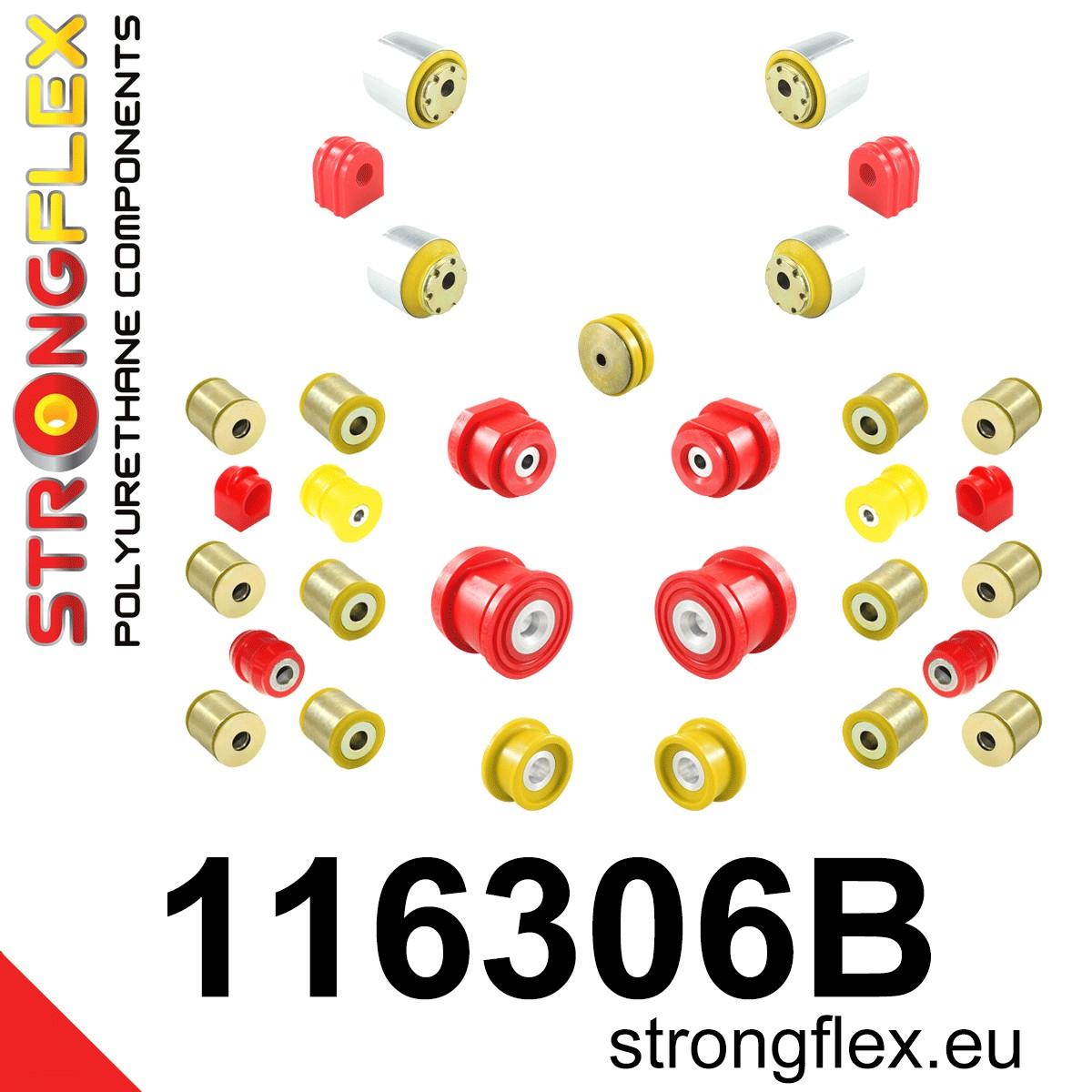 116306B: Full suspension polyurethane bush kit