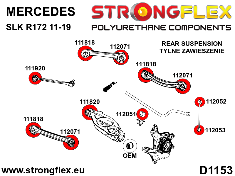 116307A: Full suspension polyurethane bush kit SPORT