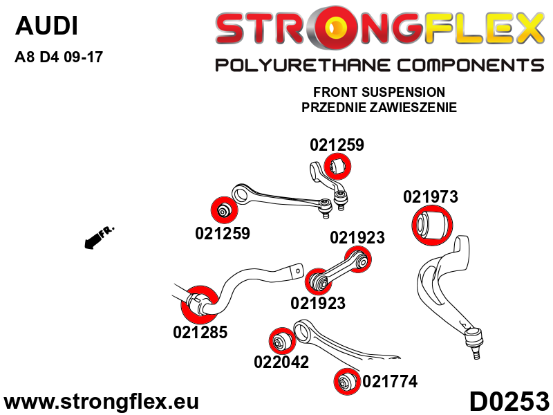026289A: Full suspension polyurethane bush kit SPORT