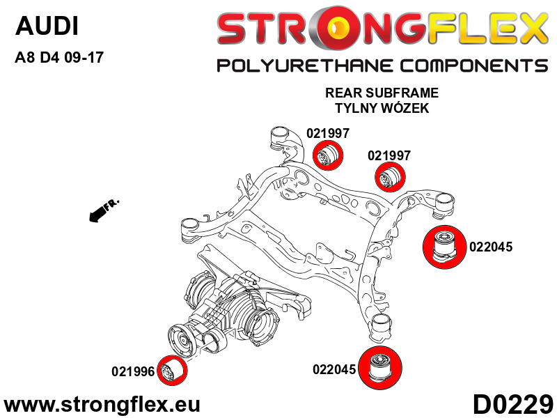 026289A: Full suspension polyurethane bush kit SPORT