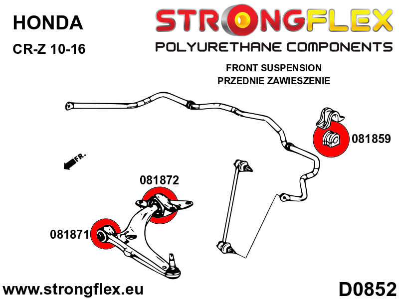 081871A: Front wishbone – front bush SPORT