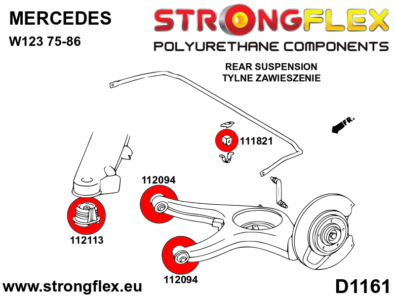 112113A: Rear beam bush SPORT