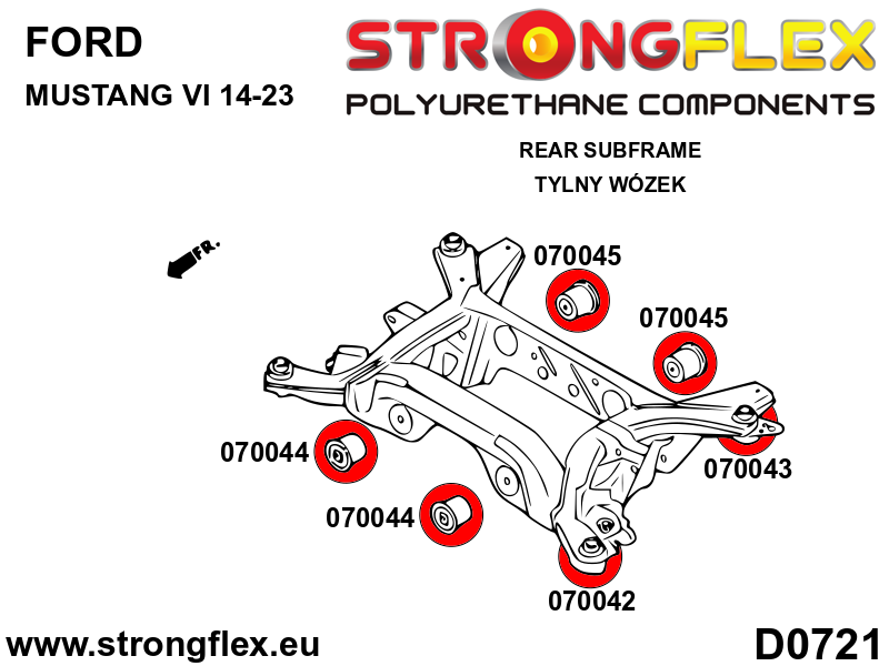 070042B: Rear subframe – front bush